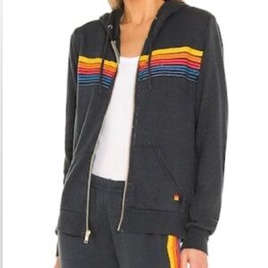 AVIATOR NATION 5 STRIPE HOODIE